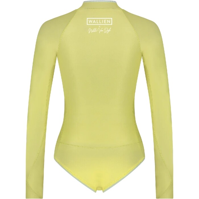 2024 Wallien Womens Nikki Van Dijk Bikini Cut 1mm Front Zip Springsuit Wetsuit 101006 - Sun